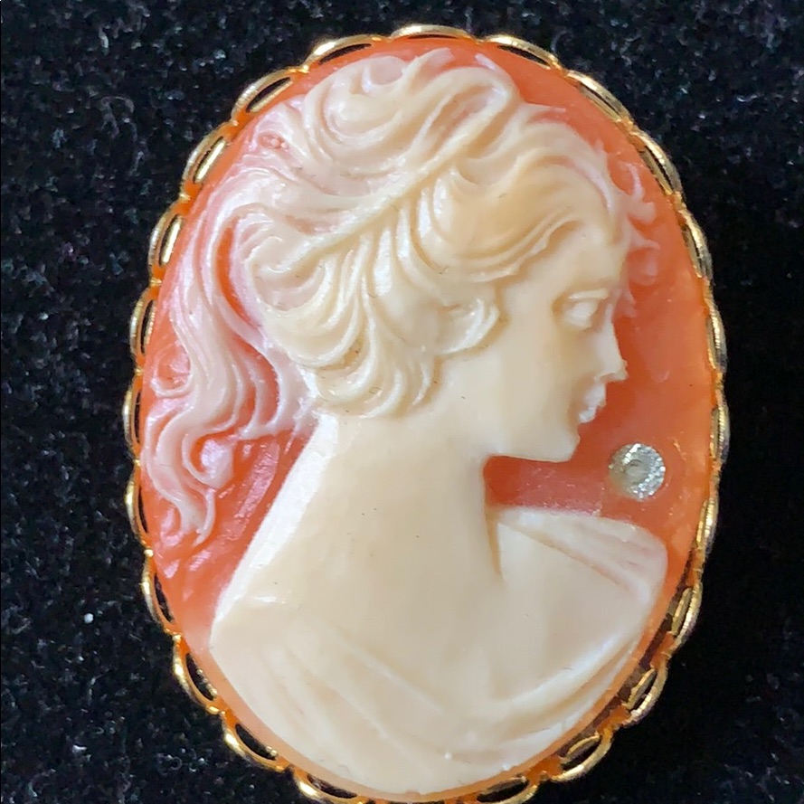 Cameo Brooch Excellent Used Condition 25$